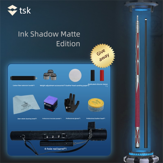 TSK Metal Carbon Fiber Pool Cue Set - 11.8mm Tip, Adjustable Weight, Gold/Red/Purple Options, Professional Billiard Stick for Advanced Players