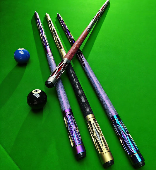 TSK Metal Carbon Fiber Pool Cue Set - 11.8mm Tip, Adjustable Weight, Gold/Red/Purple Options, Professional Billiard Stick for Advanced Players