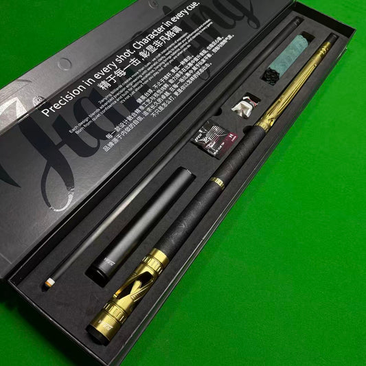 Jianying Metal pool cue Carbon Fiber Shaft 11.8mm /12.5mm Tip 58in with extension、chalk、Tip 、Cloth free shipping