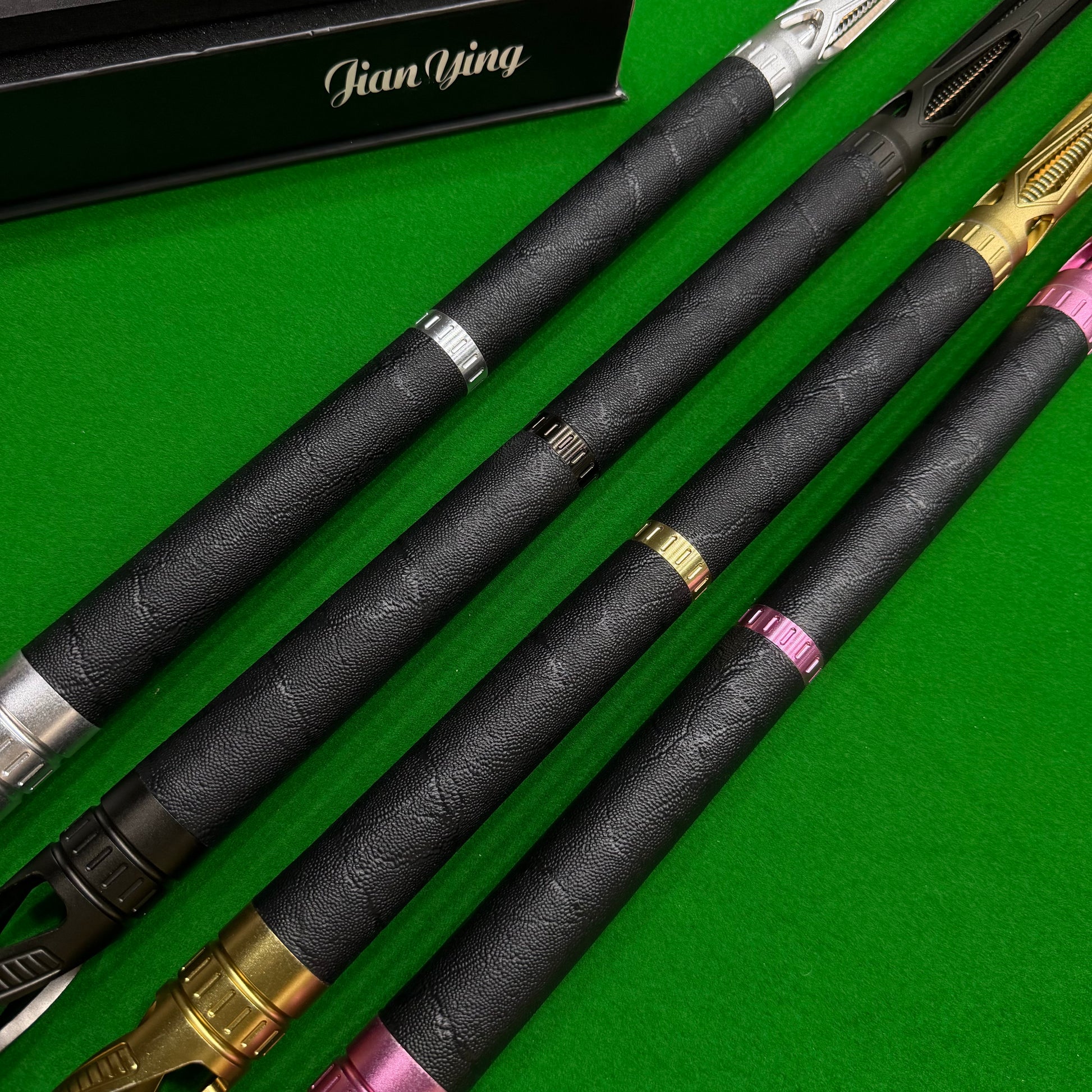 YFEN pool cue accessories - replacement leather tip, playing glove, microfiber towel, chalk set